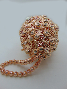 Sacs à main de soirée pour femmes, sacs de mariée, sacs Potli en métal - Product Image 6