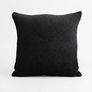 Fundas de cojines de algodón de lujo para sofá con cremallera, fundas de cojín lisas de alta calidad para hotel. - Product Image 1