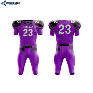 Short Sleeves Spandex/Polyester Moisture-Wicking UPF 50+ Custom Team Names All Seasons American Football Uniform - Product Image 4
