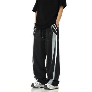 Men's Unique Style Straight Casual <b>Trousers</b> Mid-rise Custom logo 100% Cotton Non-woven Eco-friendly Breathable Lightweight Low - Product Image 5