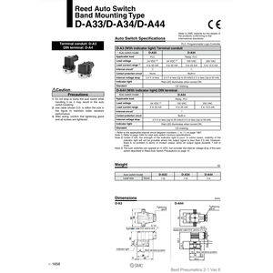Interruptor automático SMC Pneumatics, producto de alto rendimiento en la categoría, el que se puede ver a continuación. - Product Image 2