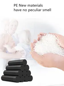 Bolsa de refuerzo de fondo plano reciclable de HDPE con impresión de huecograbado impresa personalizada en rollo para embalaje de supermercado - Product Image 3