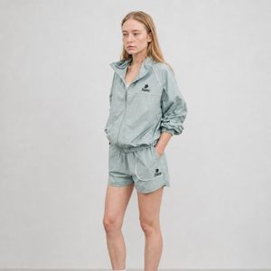 Comfortable <b>Women</b> <b>Windbreaker</b> Short Set Designed With Breathable Fabric For Maximum Mobility And Style Premium Quality - Product Image 6