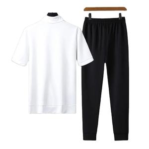 Men Fitness Tracksuit Custom Printed Short Sleeve Top and <b>Pant</b> for Men High Quality Comfortable Breathable Polyester Tracksuits - Product Image 2