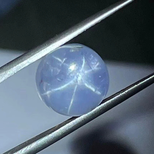 ไพลินพลอยหลังเบี้ยสีเทารูปดาวไพลินธรรมชาติไม่มีความร้อนไม่สามารถรักษาไพลินหลังเบี้ยได้ - Product Image 1