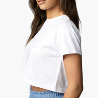 T-shirt court d'été pour femme 100% coton respirant anti-plis séchage rapide coupe ajustée style décontracté
