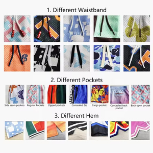 Men's Printed Board <b>Shorts</b> Sublimation Transfer Print Breathable Drawstring Mid Waist Street Style Men's <b>Shorts</b> With Pockets - Product Image 6