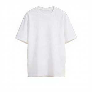 Men's <b>White</b> Cotton O-Neck <b>Short</b> <b>Sleeve</b> T-<b>Shirt</b> Regular Fit Solid Color Casual Style Jersey Knittet - Product Image 1