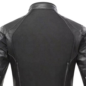 Chaqueta de Motociclista de Cuero con Logotipo Personalizado de Alta Calidad, Impresión Digital Ignífuga, para Hombre, Talla y Color Personalizables, para Exteriores - Product Image 6