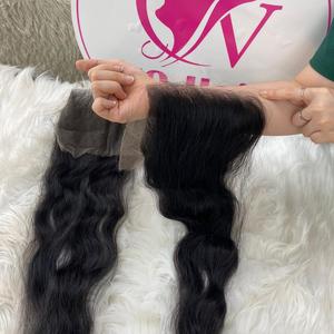Cierres de encaje de película HD 10-36 pulgadas Raw Vietnamita Onda natural Cabello negro Cierre de encaje Extensiones de cabello humano Proveedores vietnamitas - Product Image 3