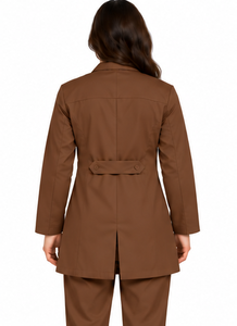 Blouse de laboratoire personnalisée pour femme, blanche, à manches longues, uniforme médical professionnel, respirante, en polycoton, pour hôpital et laboratoire - Product Image 3