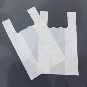 Bolsa de Plástico Tipo Camiseta con Refuerzo Lateral LDPE, Precio Directo de Fábrica, Fabricante, Logotipo Personalizado Impreso, Bolsa de Transporte para Supermercado - Product Image 4