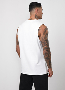 Débardeurs de sport pour hommes en gros, débardeurs de gym en coton coupe ajustée, débardeurs de musculation sans manches - Product Image 2