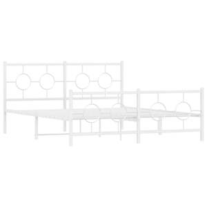 โครงเตียงเหล็กเคลือบผงสีขาวขนาดคิงไซส์ ประเภทสินค้าเตียงโลหะ - Product Image 2