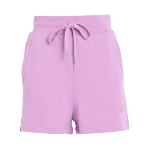 Pantalones cortos de forro polar rosa para mujer al por mayor, de cintura media con cordón, informales, de color liso, transpirables, de ajuste regular, a la moda. - Product Image 6
