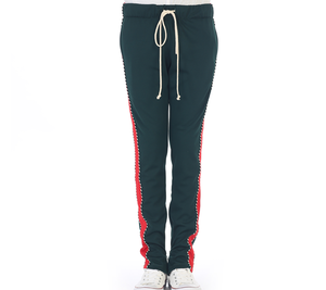Fabricante Mayorista de Pantalones Deportivos de Felpa Francesa de Alta Calidad, Color Sólido, con Cordón Ajustable, Cintura Elástica y Bolsillos - Product Image 1