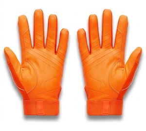 Customized Color Batting <b>Gloves</b> Ambidextrous Breathable <b>Knit</b> Fabric Hook Loop Closure Eco-Friendly Lightweight Unisex Adult - Product Image 2