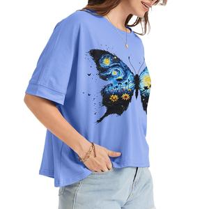 Camiseta de Mujer Más Vendida, Cuello Redondo, Manga Corta, Diseño Versátil, Estilo Vintage Clásico y Elegante - Product Image 6