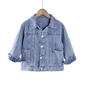 Veste en jean vintage pour homme, tendance, formelle, boutonnée, en toile délavée, imperméable, séchage rapide, service OEM ODM - Product Image 3