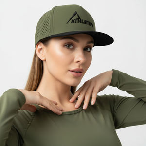 Gorra Deportiva de Béisbol Athletify Personalizada de 5 Paneles, Tejido Twill, Impresión Digital/Grabado/Sublimación, Cierre Ajustable, Unisex para Adultos - Product Image 1