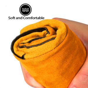 Guantes de Soldadura de Cuero Vacuno Resistentes al Calor de Uso Industrial, Certificados CE EN388, Forro de Algodón, Protección Completa para el Pulgar, TIG/MIG - Product Image 4