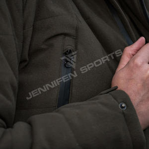 Veste de chasse d'hiver unie 2026 en gros, respirante et chaude, avec capuche, logo de marque personnalisé pour l'extérieur, en toile 100 % coton - Product Image 6