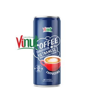 กาแฟอาราบิก้า โรบัสต้า ลาเต้ กระป๋องอะลูมิเนียม 250 มล. รับผลิตแบบ OEM ODM แบรนด์ส่วนตัว VINUT สำหรับผู้ค้าส่งและผู้นำเข้า - Product Image 3