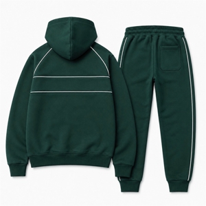 Ensemble de survêtement deux pièces pour homme, best-seller, vente en gros, vêtements de sport personnalisés, veste et pantalon, fabricant de vêtements de jogging - Product Image 2