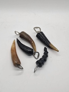 Vintage Eco-Friendly Rustic Buffalo Horn Handle <b>Bottle</b> Opener Unique Handcrafted Kitchen Tool Corkscrews Openers Housewarming - Product Image 2
