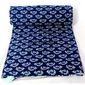 Tissu 100% coton écologique tissé, séchage rapide, respirant, léger, imprimé à la main, vêtements pour femmes et filles - Rajasthan - Product Image 4