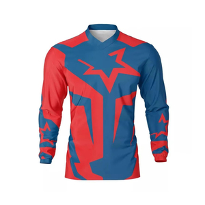 Maillot de motocross personnalisé respirant en maille à séchage rapide polyester/nylon à manches longues pour le cyclisme toutes saisons - Product Image 2