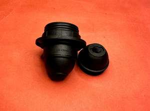 CE Half Threaded With Lampshade Ring <b>E27</b> Plastic Bulb <b>Lamp</b> <b>Holder</b> with plastic thread - Product Image 2