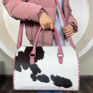 Nouveau sac de voyage pour femme en cuir de vache véritable de haute qualité, grand sac de voyage de designer, sac de week-end, sac de voyage - Product Image 5