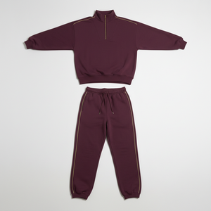 Conjunto Deportivo de Algodón 100% Unisex con Cierre de Cremallera, Ropa Casual, Fabricante con Logotipo Personalizado - Product Image 4