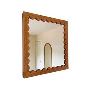 Espejo Decorativo Rectangular de Madera Maciza con Acabado Natural para Decoración del Hogar y Hoteles a un Precio Razonable - Product Image 2