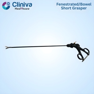 <b>Laparoscopic</b> Bowel-Fenestrated Short Grasper Manual <b>Laparoscopic</b> <b>Instruments</b> Surgical <b>Instrument</b> Set - Product Image 2