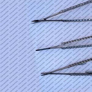 Juego de Instrumentos Oftalmológicos de Microcirugía Castroviejo Premium de 3 Piezas: Portaagujas TC, Micro Tijeras y Pinzas de 18 cm - Product Image 2