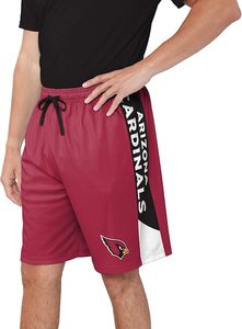Pantalones Cortos Deportivos Rojos de Malla de los Arizona Cardinals con Franjas Laterales y Logotipo del Equipo, Ropa Deportiva Ligera - Product Image 2