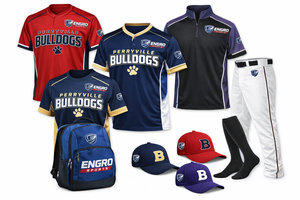 Conjunto de Uniforme de Béisbol Completo con Gorra y Camiseta, 100% Poliéster, Tela Transpirable, Logotipo Frontal, Nuevo - Product Image 5