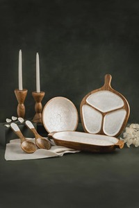 Premium Quality Wooden Platter Perfect For <b>Snacks</b> Serving In Cafes Restaurants And Hotels Elegant Food Serving <b>Plate</b> - Product Image 6
