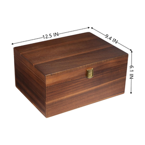 Rustic Natural Wooden Storage <b>Box</b> Organizer Large Wooden <b>Keepsake</b> <b>Box</b> Wholesale Price from Vietnam Factory - Product Image 3