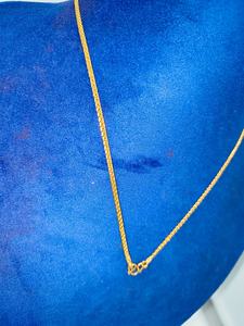 Cadena de Oro Sólido de 22K con Eslabones Trenzados de Diseño Elegante, Cierre de Gancho en S, Joyería de Moda para Bodas/Fiestas, para Hombres y Mujeres - Product Image 3