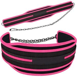 Ceinture de trempage en néoprène pour haltérophilie de gymnastique personnalisée avec chaîne ceinture de trempage ceinture de musculation de puissance pour femmes - Product Image 1