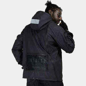Unisex Waterproof <b>Techwear</b> <b>Jacket</b> Windbreaker with Multi-Pockets Tactical Streetwear Functional Outerwear Wholesale - Product Image 4