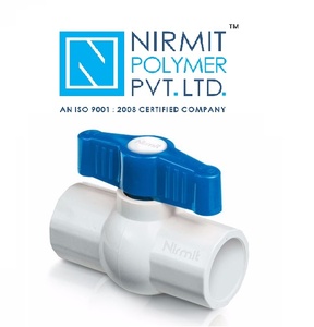 Robinet à bille manuel en PVC de 1 pouce avec poignée papillon pour l'agriculture, la plomberie et les raccords compacts - Polymère Nirmit - Product Image 2