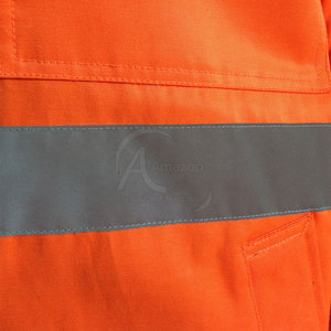 Chaqueta de Seguridad Reflectante Naranja de Alta Visibilidad, Ropa de Trabajo de Alta Calidad a Bajo Precio, Diseña Tu Propia Chaqueta de Seguridad con Cremallera - Product Image 5