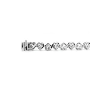 Pulsera de Cadena con Diamantes de Moissanita de Lujo, Plata de Ley 925, Joyería Elegante para Mujer, Regalo de Moda - Product Image 5
