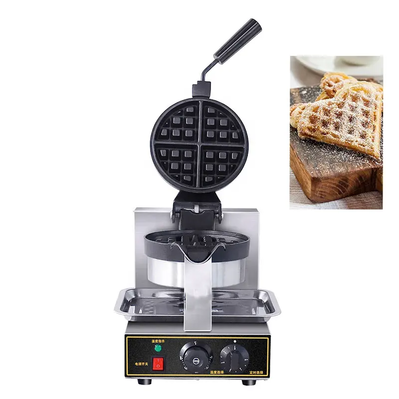 1300W Mini Belge Bulle Ronde Gaufrier Commerciale