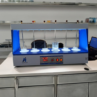 Machine flocculatrice Amaze Brand à 6 bacs avec affichage LED, 220V, protection IP55 pour tests d'eau en laboratoire, avec garantie d'un an