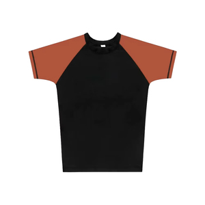T-shirt de compression à manches courtes pour homme, color block, séchage rapide, polyester, pour entraînement sportif, fitness, natation, surf - Product Image 2